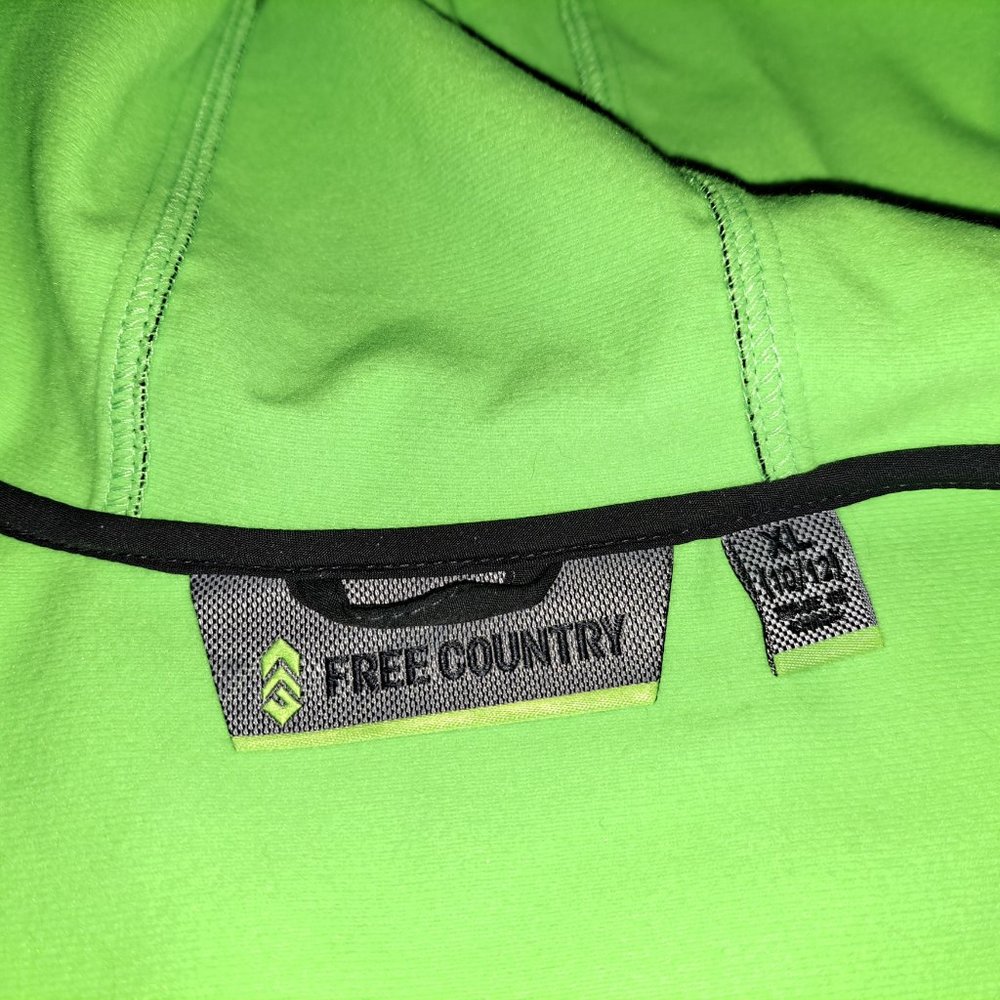 Free Country Wind & Water Resistant Soft Shell Hooded Jacket,Like New XL - Picture 5 of 10